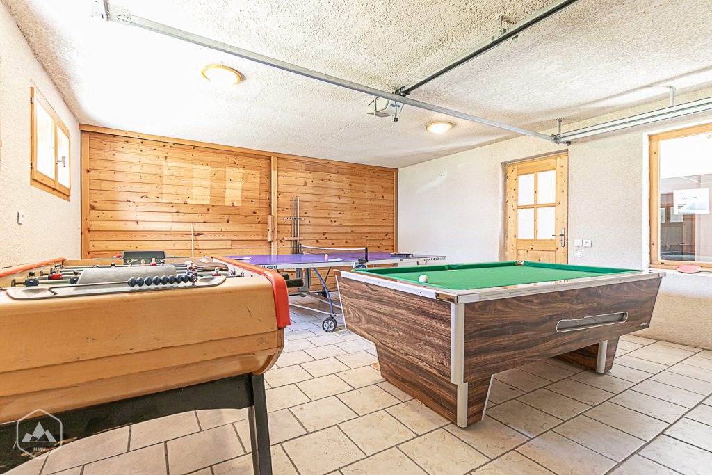 Salle de jeux du chalet l'Adret